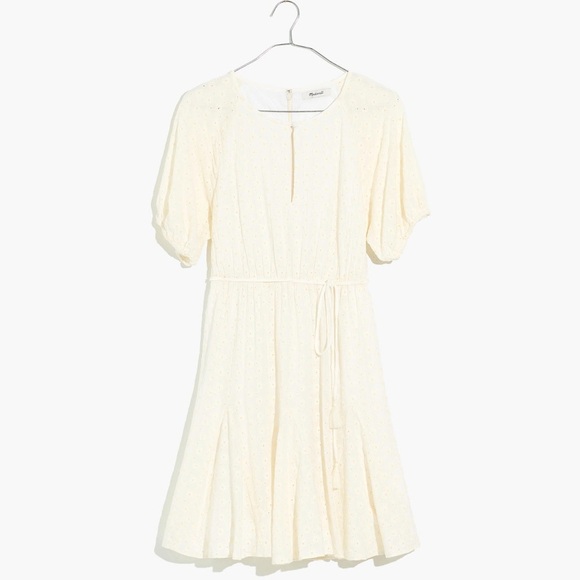 NWT Madewell | Eyelet Tassel-Tie Mini Dress - Picture 5 of 8